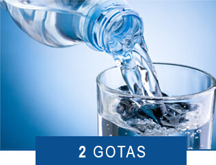Hidrosteril para água: 2 gotas